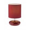 FIVE Stolní dekorativní lampa, těleso keramika, povrch smalt červená, stínítko textilní látka v barvě, pro žárovku 1x28W, E14, 230V, IP20, tř.2, rozměry d=130mm, v=200mm náhled 1