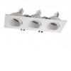 PRAECO 3x50W, GU10 Vestavné svítidlo bodové, výklopné, těleso plast bílá, pro žárovku 3x50W, GU10, 230V, IP20, tř.2, rozměry 252x93mm. náhled 1