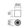 VIGO Stropní venkovní bodové svítidlo, těleso hliník, povrch bílá, pro žárovku 1x35W, GU10, 230V, IP65, tř.1, rozměry d=90mm, h=95mm. náhled 3