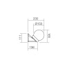 SFERA Venkovní nástěnné svítidlo, těleso polykarbonát, povrch černá, difuzor akryl kouřová šedá, pro žárovku 1x28W, E27 230V, IP44, tř.1, rozměry 200x202x264mm náhled 9