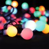 2in1 RGB+bílá 200xLED 10m venkovní IP44 Vánoční osvětlení venkovní řetěz, 200xLED barevné RGB a neutrální bílá kouličky,  svítící část 20m rozteč LED 10cm, dálk ovl. 8 nastav fukncí svítí/bliká, čas náhled 2
