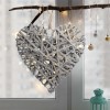 SL H 30LED Závěsná dekorace srdce, materiál ratan šedý, 30xLED, teplá, stále svítí, 2xAA baterie, IP20, rozměry 300x70x300mm. náhled 3