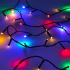 Chain LED 120x RGB+ 120x WW smart Tuya, 12m VÝPRODEJ Venkovní vánoční řetěz, 120 LED RGB +120 LED  teplá 6W,  fce svítí, nebo mění barvy, ovl smart telefon Tuya, WiFi, 230V, IP44, napájecí adapter IP20, svítící část l=12m, přívod 5m náhled 4