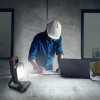 JUS 20W, IP54, na baterie Montážní lampa, přenosný reflektor, plast, oranžovočerná, LED 20W, neutrální 4000K, 3st stmívání - 100%/50%20%, napájení akumulátor Li-lon, výdrž 2-10 hod, USB dobíjení, IP54, 200x240x65mm. náhled 2