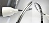 LARIX LED 2,5W Stolní lampa, flexibilní rameno, husí krk, nastav směr svícení, materiál kov/plast, povrch chrom/černá, LED 2,5W, 170lm, teplá 3000K, 230V, IP20, tř.1, rozměry 410x160mm, uchycení pomocí k náhled 5