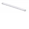 HULST 2x150W, T8/G13 Stropní průmyslové prachotěsné svítidlo, těleso kov šedá, krycí plast čirý, pro LED zářivku 2x150cm, T8/G13, 230V, IP65, rozměry 102x76mm, l=1562mm, LED zářivku SAMOSTANĚ, jednostranné zapojení náhled 1