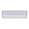 SURI LED 3,2W IP65 NOUZOVÉ Nouzové svítidlo, výdrž baterie NiCd >3h, těleso plast, povrch bílá, kryt plast čirý, LED 3,2W, 175lm, 230V, IP20, tř.1, rozměry 352x110x67mm. náhled 1