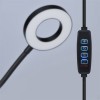 KOLA TL 8W CCT Stolní lampa, nastav. směr svícení, husí krk, těleso kov, povrch černá, dif plast opál, LED 8W, 300lm, CCT nastav teplota 3000K-5000K, stmív., USB napájení, IP20, 630x110x90mm, vč. klipu. náhled 4