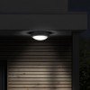 MASIN 20W, IP54, PIR Stropní venkovní svítidlo, senzor pohybu HF, dosah 10m, čas 1min, těleso plast šedá, difuzor plast opál, LED 20W, 1500lm, neutrální 4000K, Ra80, 230V, IP54, rozměry d=230mm, h=73mm. náhled 4