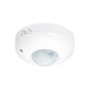 PSS01, PIR 360°/120° Stropní senzor pohybu PIR, těleso plast, povrch bílá, záběr 360°/120°, dosah 6m, čas sepnutí 10s-7min, 10-2000lux, 230V, IP20. d=120mm náhled 1