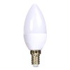 LED žárovka 6W E14 Světelný zdroj LED žárovka svíčková, materiál kov, difuzor plast opál, LED 6W, 510lm, E14, teplá 3000K, 230V, střední životnost 20.000h, rozměry d=37mm, h=104mm. náhled 1