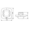 DUALUS US - kvalitní stropní vest detektor přítomnosti, záběr 360°/180°, ultrazvuk 40KHz, dosah až 3x20m, čas sepnutí 30s-30min, soumr 10-1000lx, COM1, max.2000W, teplota -25/+55°C, 230V, IP20, 120x120x73mm náhled 2