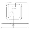 HF360 HF - kvalitní stropní vestavný detektor přítomnosti, záběr 360°/140°, dosah až 12m, čas sepnutí 10s-10min, soumrak 10-1000lx, DALI, max.2000W, teplota -25/+55°C, 230V, IP20, 120x120x56mm náhled 4