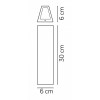 HYGRO 6W, IP54 Nástěnné venkovní svítidlo, těleso hliník, povrch bílá, LED 6W, neutrální 4000K, 700lm, 230V, IP54, tř.1, rozměry 60x300x60mm, svítí nahoru/dolů. náhled 3