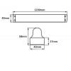 FORAMEN 120 Přisazené svítidlo, těleso kov bílá, pro 1x LED zářivky T8/G13, l=1200mm, 230V, IP20  rozměry 1230x40x58mm, LED zářivky SAMOSTATNĚ náhled 5