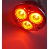 LED GU10 R LED žárovka, těleso kov šedostříbrná, 3x LED čip červená, LED 3,2, GU10, 230V, úhel svícení 60°, IP20, rozměry d=50mm, h=58mm náhled 1
