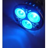 LED GU10 B LED žárovka, těleso kov šedostříbrná, 3x LED čip modrá, LED 3,2, GU10, 230V, úhel svícení 60°, IP20, rozměry d=50mm, h=58mm náhled 1