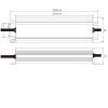 LED zdroj 24V 400W, IP67 Napájecí zdroj pro LED pásky, vstup 230V, výstup 24V, 400W, IP67, rozměry 260x92×37mm, ochrana proti přehřátí, zkratu a přetížení. náhled 7