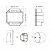 SMART Tuya stmívač 0-10V, nebo 1-10V RF přijímač, stmívač smart Tuya WiFi, na 0-10V, nebo 1-10V, 20mA, 230V, IP20, plast, bílá, rozměry 52x52x26mm, do KU68 náhled 2