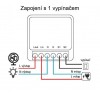 SMART SJ Zigbee, 16A, 230V Spínací jednotka 1 kotakt, fce zap/vyp, ovládání smart systémem Tuya Zigbee 3.0, 1x16A, dosah 30m, 230V, IP20, rozměry 41x41x20mm do KU68 náhled 2