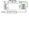 KADET - RF-DIM RGBW RF přijímač 4x5A, 12V-36V RF přijímač pro řízení RGBW LED pásků, napájení 12V-36V, 4x5A (12V - 60W/kanál, 240W celkem, 24V - 120W/kanál, 480W celkem), IP20, rozměry 175x45x27mm náhled 5