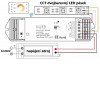 KADET - RF-DIM CCT RF přijímač 2x8A, 12V-36V RF přijímač pro řízení CCT LED pásků, napájení 12V-36V, 2x8A (12V - 96W/kanál, 192W celkem, 24V - 192W/kanál, 384W celkem), IP20, rozměry 175x45x27mm náhled 6