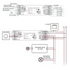 RF DIM příjimač stmívač TRIAC, 1A, 230V RF přijímač stmívač TRIAC pro LED 230V, zátěž max 1A, 240W, dosah až 30m, rozměry 175x45x27mm,  max 10 vysílačů na 1 přijímač. náhled 5