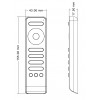 KADET - RF-DIM CCT DO 4Z RF bezdrátový ruční dálkový ovladač pro řízení CCT LED pásků dosah až 30m, 4 nezávislé zóny, napájení baterie 2xAAA 1,5V, rozměry 155x43x18mm náhled 3