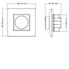 RF-DIM W vysílač stmívač RF bezdrátový přijímač, stmívač TRIAC 230V, 200W, stmívání 0-100%, dosah až 30m, rozměry 86x86x48,5mm, lze spárovat max 10 vysílačů na 1 přijímač náhled 4