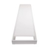 MR04 - Rám pro LED panel 120x30 Montážní rám pro přisazenou instalaci LED panelů 295x1195mm, materiál hliník, povrch bílá, rozměry 300x1200x65mm, DIY šroubovací, rozložený. náhled 4