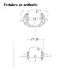 GLOT Emergenecy 2W Podhledové nouzové svítidlo plast bílá, SA - pro běžné i nouzové svícení, LED 2W, 160lm/200lm, denní 6000K, záloha 2h, 230V, IP20, tř.2, rozměry d=97,8mm, h=33,5mm. náhled 6