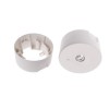 GLOT rámeček Montážní rámeček pro přisazenou instalaci, těleso plast bílá, rozměry d=97,8mm, h=50,5mm, POUZE RÁMEČEK. náhled 2