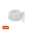 HOLSK R 36W, TUYA Stropní svítidlo, kruhové, těleso kov, povrch bílá, dif plast opál, LED 36W, dálk ovl, nebo smart telefon Tuya, WiFi, stmív, nast teplota CCT teplá 3000K - denní 6000K, Ra80, IP20, d=400mm, h=80mm. náhled 1