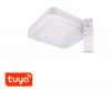 CASACU PL SQ 32W, SMART Stropní svítidlo, těleso kov, povrch černá, dif plast opál, LED 32W,  smart TUYA WIFI, dálk ovladačem (součástí) CCT nast teplota teplá 3000K - denní 6000K, stmív.,230V, IP20, rozměry 400x400x90mm. náhled 3