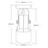 MUTABI WL 1x45W, E27, PAR30 Nástěnné svítidlo, nastav. směr svícení, těleso kov a plast, povrch černá, pro žárovku 1x45W, E27, 230V, IP20,  rozměry d=100mm, h=230mm. náhled 4