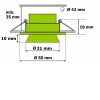 LACCARI II 3W Stropní vestavné bodové svítidlo, výklopné, těleso hliník, povrch broušený, LED 3W, denní 6000K, 260lm, vyzař. úhel 80°, 12V, IP20, rozměry d=50mm, h=28mm. náhled 2