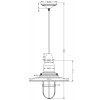 HAT 40W E27 VÝPRODEJ Závěsné svítidlo, materiál kov, povrch měděná zašlá, imitace opotřebení, sklo čirá, pro žárovku 1x40W, E27, 230V, IP20, tř.1, d=320mm, závěs l=1500mm, lze zkrátit. náhled 11