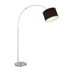 JOJO Stojací lampa, základna kov, povrch nikl mat, stínítko textil bílá, difuzor sklo mat, pro žárovku 1x28W, E27, 230V, IP20, zař.tř.2, h=1500-2150mm, vyložení max 1000mm náhled 4