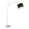 JOJO Stojací lampa, základna kov, povrch nikl mat, stínítko textil bílá, difuzor sklo mat, pro žárovku 1x28W, E27, 230V, IP20, zař.tř.2, h=1500-2150mm, vyložení max 1000mm náhled 5