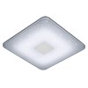 SAMURAI Stropní svítidlo, zákl plast, povrch bílá, dif sklo opál, imit hvězd, LED 1x30W, nastav teplota 3000-5500K, 2400lm, 230V, IP20, tř.1, přímé stmív LED, rozměry 425x425mm, h=60mm, vč. dálk ovládače. náhled 1