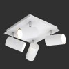 MARLEY Stropní bodové svítidlo, nastavitelný směr svícení, materiál kov, povrch bílá, pro žárovku 4x35W, GU10, 230V, IP20, tř.1, rozměry 240x240x150mm. náhled 1