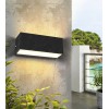 PERSTE 12W, IP65 Venkovní nástěnné svítidlo, těleso plast černá, difuzor plast opál, LED 12W, neutrální 4000K, 600lm, 230V, IP65, rozměry 230x100x90mm, svítí nahoru/dolů. náhled 4