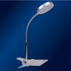 LUCY Stolní lampa s klipem, nastav směr svícení, husí krk, těleso kov, povrch červená, difuzor plast opál, LED 5W, teplá 3000K, 420lm, 230V, IP20, rozměry h=400mm. náhled 4