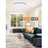 BRANTA R Tuya 60W CCT Stropní svítidlo, rámeček chrom, difuzor plast opál, LED 60W, 6000lm, dálk ovl, nebo smart telefon Tuya, WiFi, stmív, nast teplota CCT teplá 3000K - denní 6000K, Ra80, 230V, IP20, d=640mm, h=85mm náhled 20