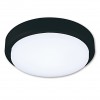 KIWI R LED 18W IP54 Venkovní stropní nebo nástěnné svítidlo, těleso plast černá, difuzor plast opál, LED 18W, neutrální 4000K, 1620lm, 230V, IP54, rozměry d=210mm. náhled 1