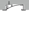WAKE profil Vestavný zápustný profil, materiál hliník, povrch bílá, maximální šířka LED pásků w=8mm, boční úchyt LED pásků, rozměry 53x13,5mm, l=4000mm, svítí nahoru, nebo dolů náhled 14