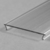 DCC10 50x6,6mm Difuzor k profilu pro LED pásky nacvakávací, materiál polykarbonát PC, povrch transparentní, vyzař. úhel 90°, propustnost 90%, rozměry 50x6,6mm, l=2000mm náhled 1