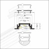 GLAUX PROFIL 24x7mm Vestavný, profil pro LED pásky, materiál hliník, povrch surový, max šířka LED pásků w=10mm, rozměry 24x7mm, l=2000mm náhled 10