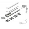 GLAUX PROFIL 24x7mm Vestavný, profil pro LED pásky, materiál hliník, povrch surový, max šířka LED pásků w=10mm, rozměry 24x7mm, l=2000mm náhled 14