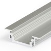 GLAUX PROFIL 24x7mm Vestavný, profil pro LED pásky, materiál hliník, povrch surový, max šířka LED pásků w=10mm, rozměry 24x7mm, l=2000mm náhled 5